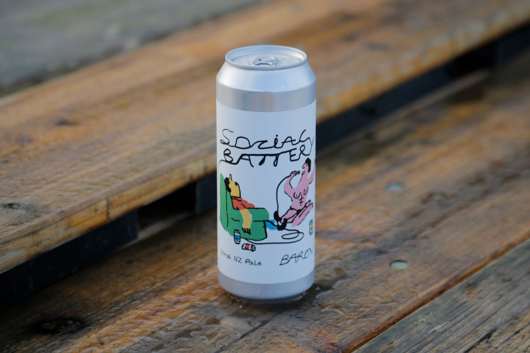 Social Battery - 3.4% NZ Pale - 500ml